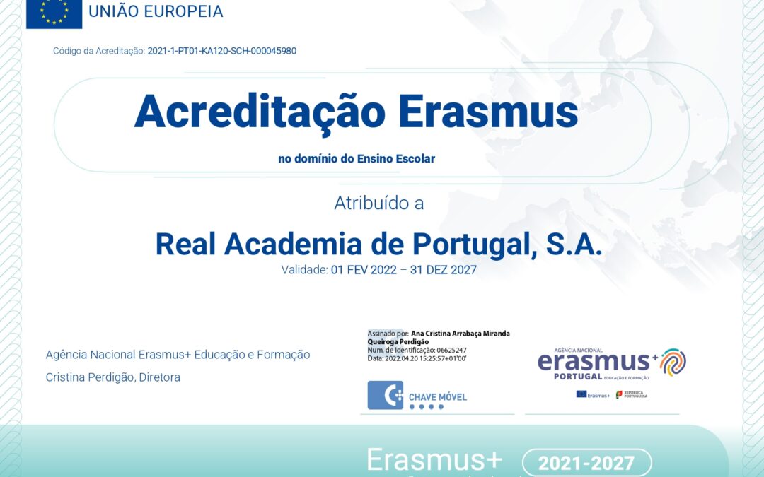 Acreditação Erasmus
