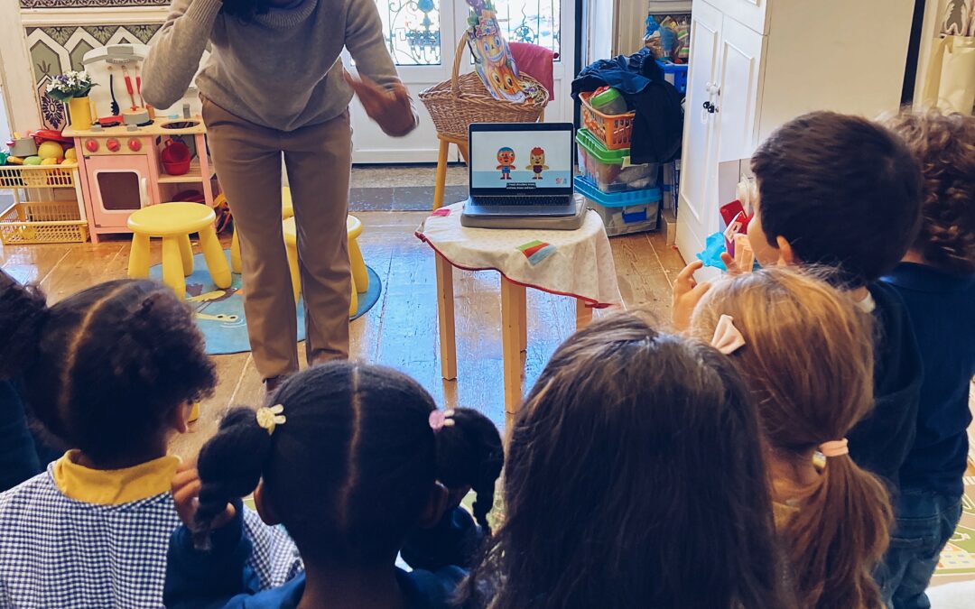 As nossas aulas de inglês