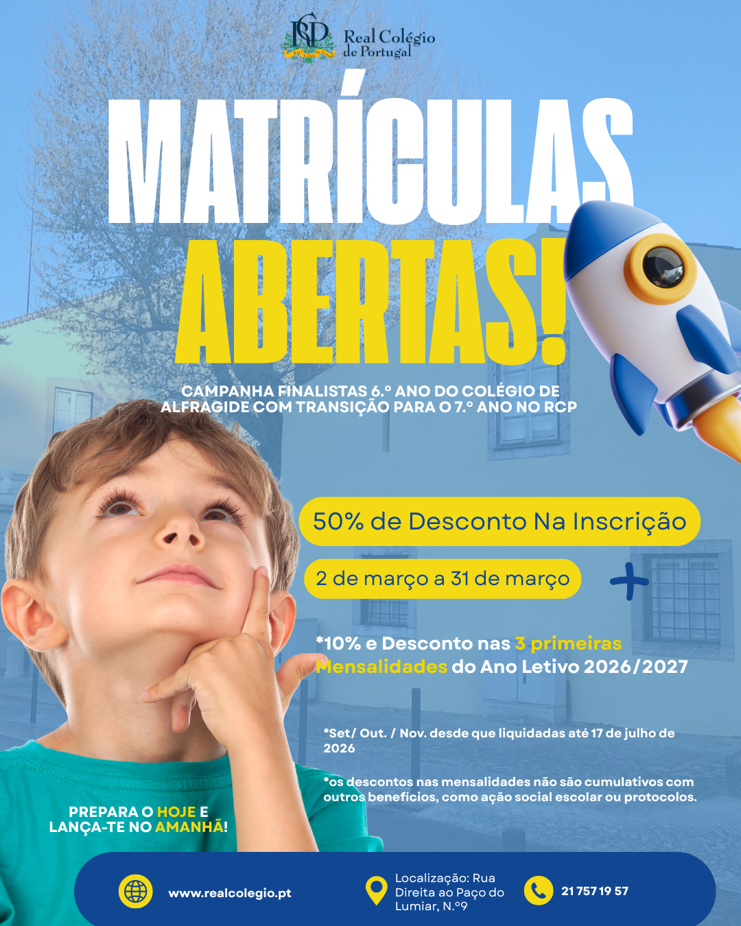 2.º Fase para o Colégio de Alfragide